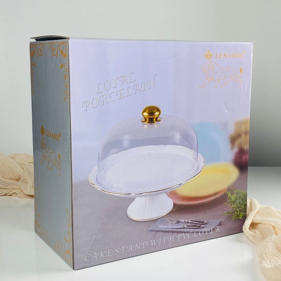 Тортовница на ножке с крышкой «Orchidea»