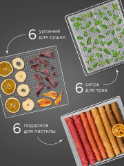 Сушилка для овощей и фруктов FD1105 - Фото 4