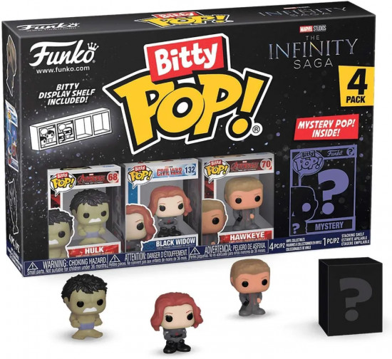 Набор фигурок «Hulk, Black Widow, Hawkeye, Mystery»