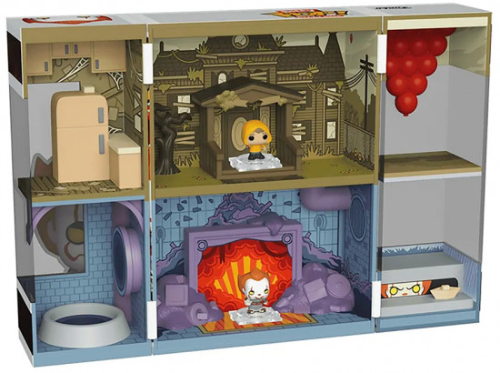 Набор фигурок Box Movies IT «Pennywise’s Lair +2 Bitty Pop! Pennywise, Georgie Denbrough»
