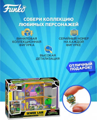 Набор фигурок Box Teenage Mutant Ninja Turtles «Sewer Lair +2 Bitty Pop! Michelangelo, Leonardo» - Фото 1