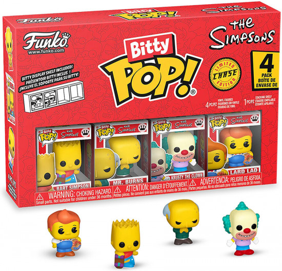 Набор фигурок «Simpsons Bart, Mr. Burns, Krusty, Сhase»