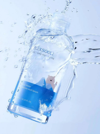 Сыворотка для лица и зоны декольте освежающая с ледниковой водой «Glasier Water Hyaluronic Acid Serum»
