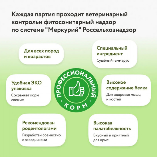 Корм сухой для крыс