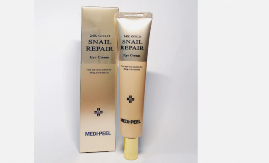 Регенерирующий крем для век с золотом и муцином улитки «24K Gold Snail Repair Eye Cream»