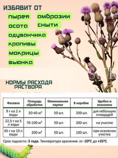Средство для борьбы с любыми сорняками «Стриж»
