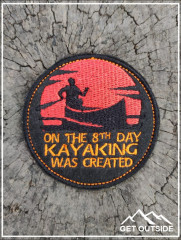 Шеврон «On the 8th day kayaking was created» - Фото 1