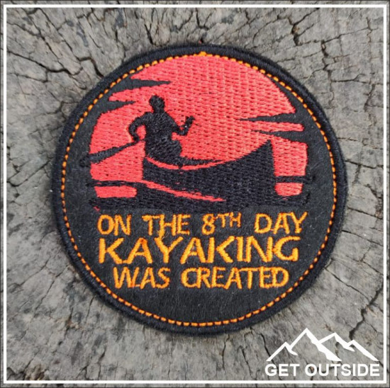 Шеврон «On the 8th day kayaking was created»