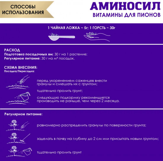 Удобрение «Витамины для пионов»