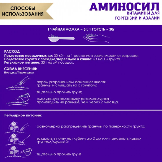Удобрение «Витамины для гортензий и азалий»