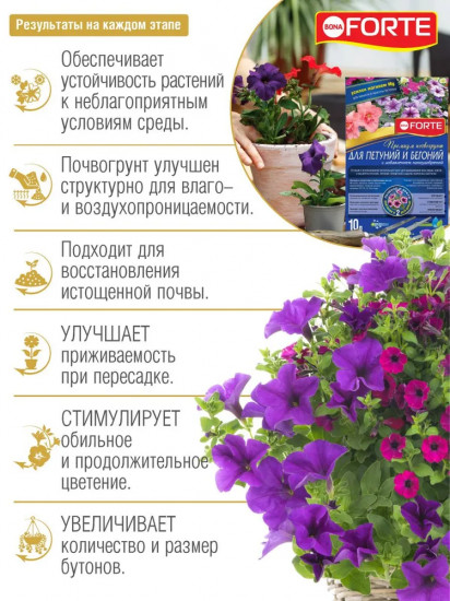 Грунт для петуний и бегоний