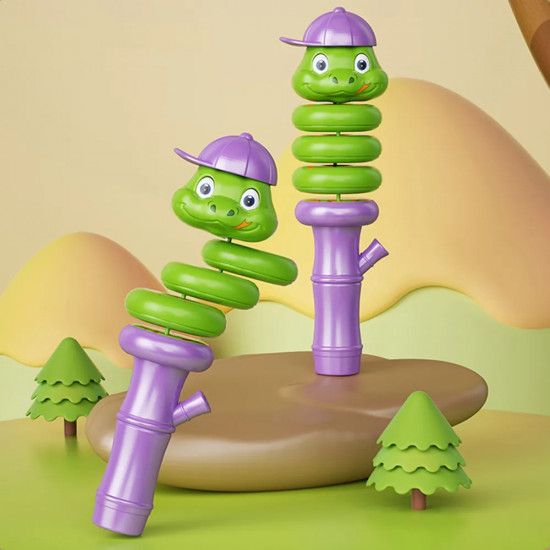 Игрушка-погремушка со свистком «Whistle Shake Spin Pet. Змейка»
