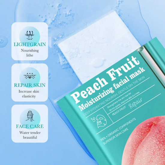 Увлажняющая и восстанавливающая маска с персиком «Peach Moisturizing Repair facial mask»