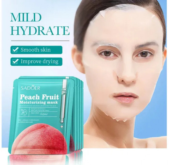 Увлажняющая и восстанавливающая маска с персиком «Peach Moisturizing Repair facial mask»