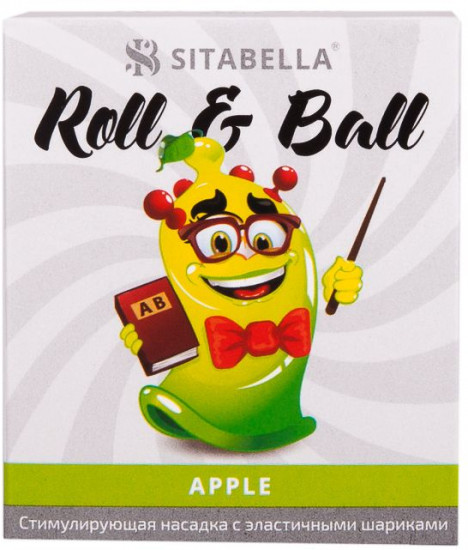 Презерватив-насадка стимулирующий Roll & Ball Apple