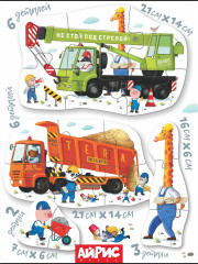 Набор пазлов «Строительная техника» - Фото 6