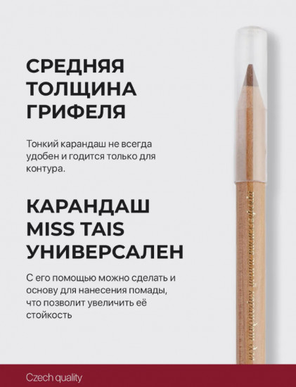 Карандаш для губ матовый, тон 765 Коричневый