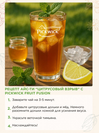 Чай с цитрусом и бузиной пакетированный «Fruit Fusion»
