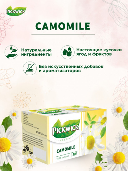 Чай ромашковый пакетированный «Camomile»