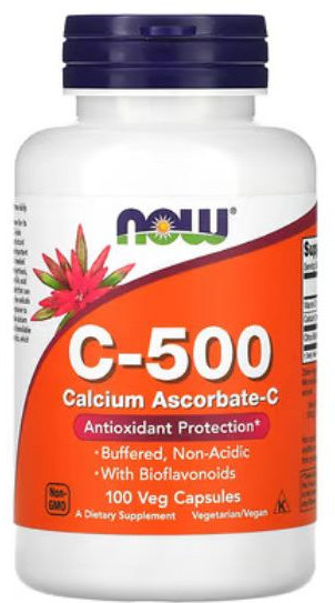 Капсулы растительные «C-500 Calcium Ascorbate-С»