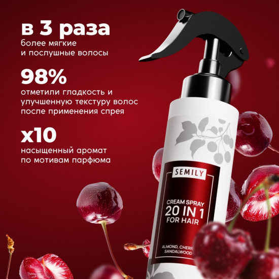 Спрей для волос термозащитный 20 в 1 «Cherry»
