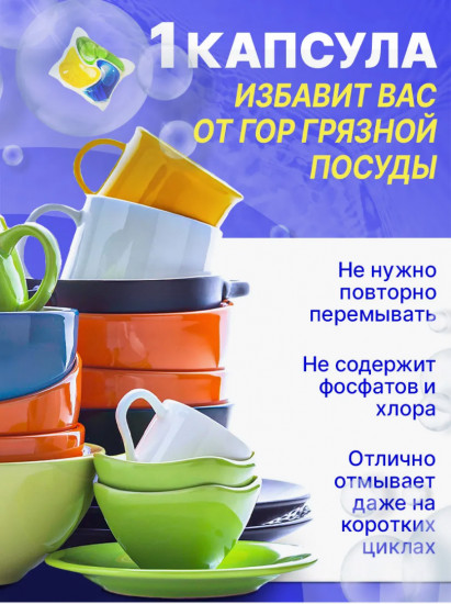 Капсулы для посудомоечной машины