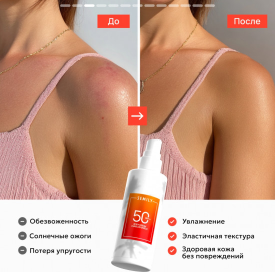 Крем для тела солнцезащитный SPF50+