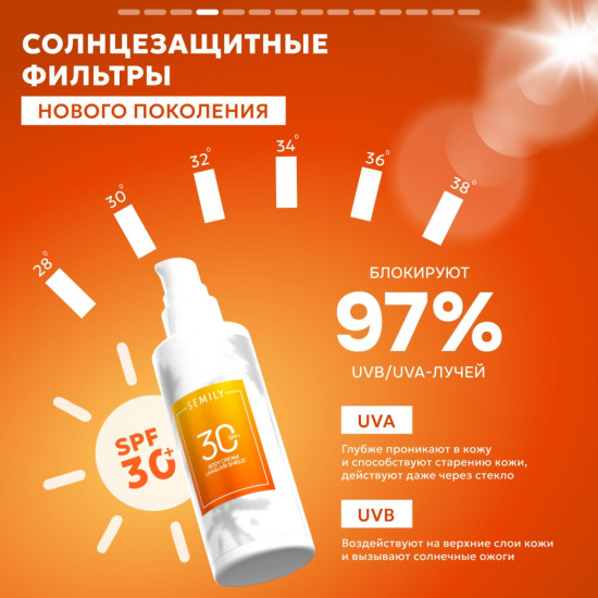 Крем для тела солнцезащитный SPF30+