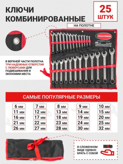 Набор ключей комбинированных