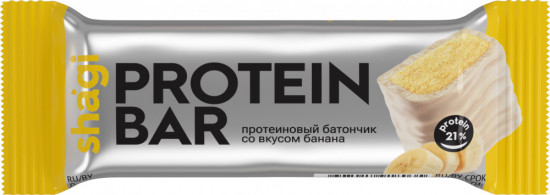 Набор батончиков протеиновых со вкусом банана «Shagi»