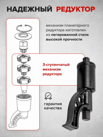 Гайковерт ручной с редуктором Forsage F-3411277