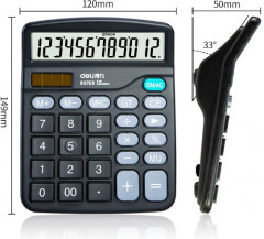 Калькулятор настольный с наклонным дисплеем и двойным питанием - Фото 1