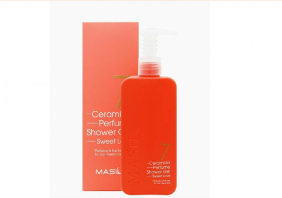 Гель для душа с церамидами с пудровым ароматом ириса «7 Ceramide Perfume Shower Gel Sweet Love»