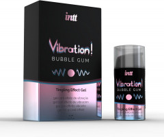  Гель жидкий интимный с эффектом вибрации Vibration! Bubble Gum - Фото 1