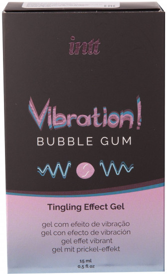  Гель жидкий интимный с эффектом вибрации Vibration! Bubble Gum