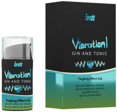  Гель жидкий интимный с эффектом вибрации Vibration! Gin&Tonic - Фото 1