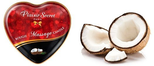 Свеча массажная с ароматом кокоса Bougie Massage Candle