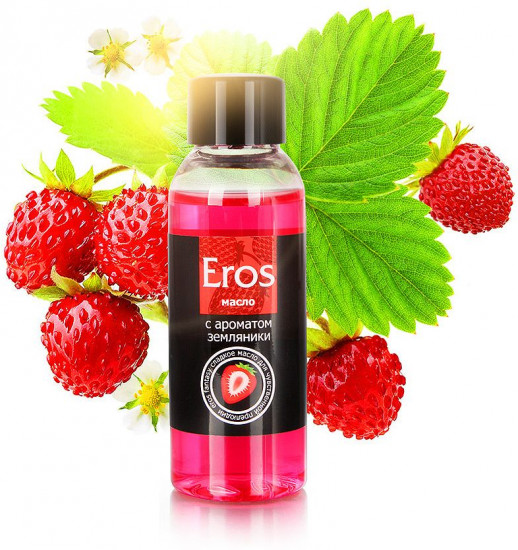 Масло массажное с ароматом земляники Eros Fantasy