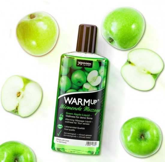 Масло массажное с ароматом яблока WarmUp Green Apple 