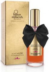 Масло массажное разогревающее с ароматом клубники и меда Light My Fire - Фото 1