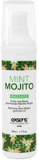 Масло массажное разогревающее с ароматом мохито Gourmet Mint Mojito