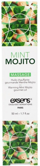Масло массажное разогревающее с ароматом мохито Gourmet Mint Mojito