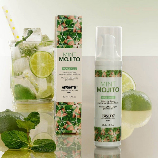Масло массажное разогревающее с ароматом мохито Gourmet Mint Mojito