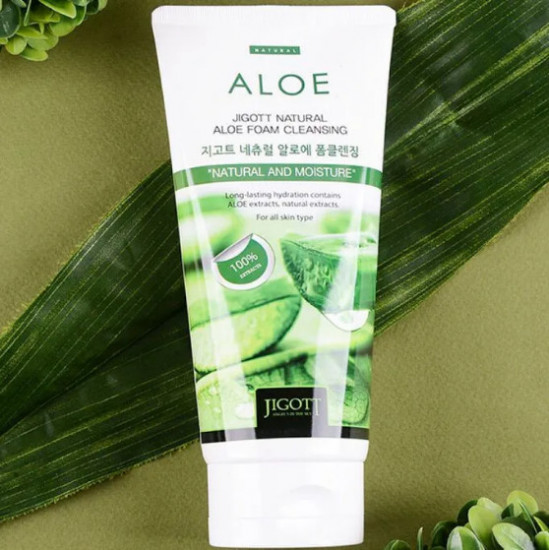 Очищающая пенка с экстрактом алоэ «Natural Aloe Foam Cleansing»