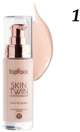 Тональный крем для лица SPF20 «Skin Twin Cover», оттенок 001 Rose Ivory