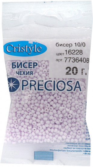 Бисер жемчужный, цвет 16228
