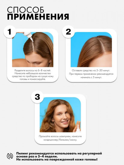 Пилинг для кожи головы очищающий «Lactic Acid 11% + Glycolic Acid 5%»