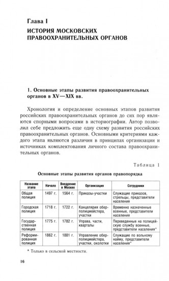 История московской полиции. Организация, задачи и деятельность. XVIII — начало XX