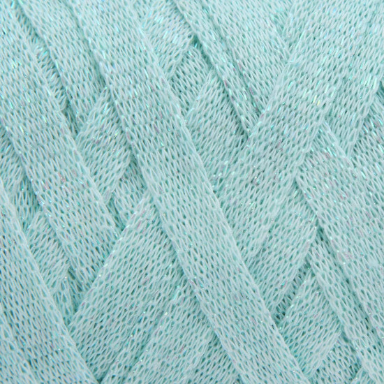 Пряжа для вязания «Ribbon Lurex», цвет 738 светлая бирюза