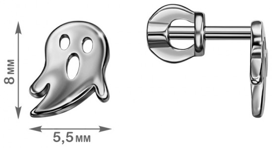 Серьги из серебра